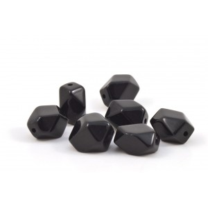 Black agate bead*